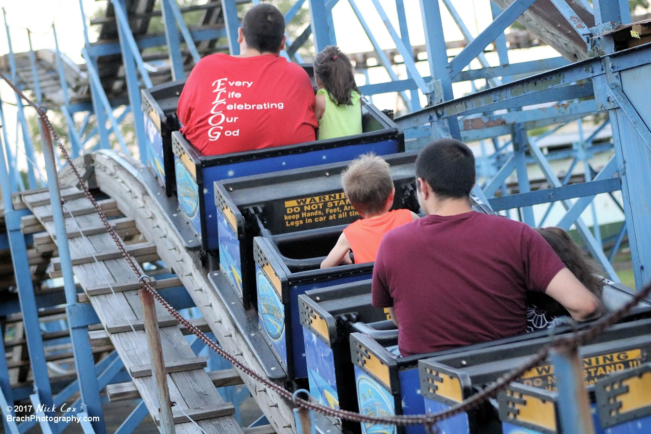 The lift hill.