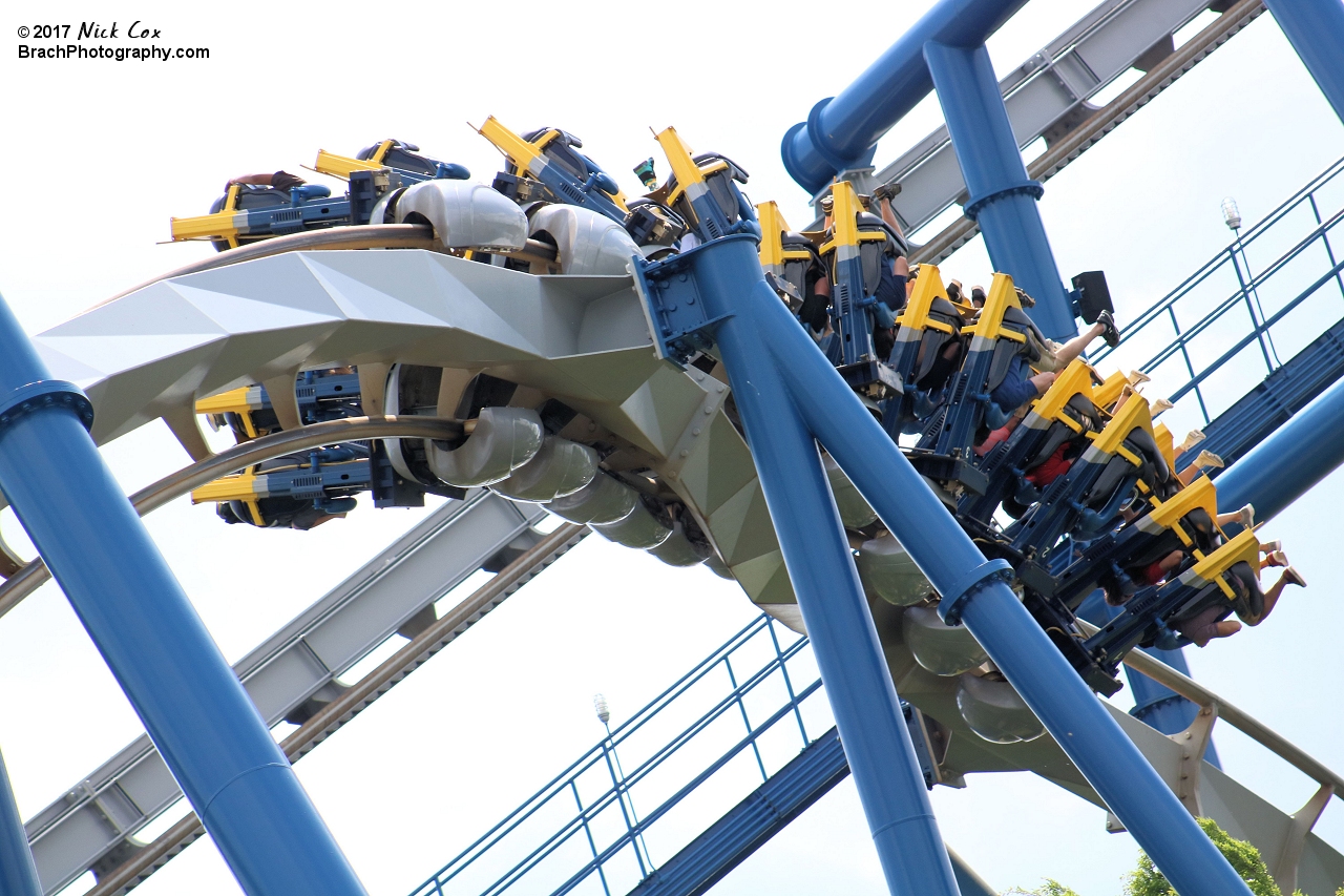 The blue train in the Zero-G.