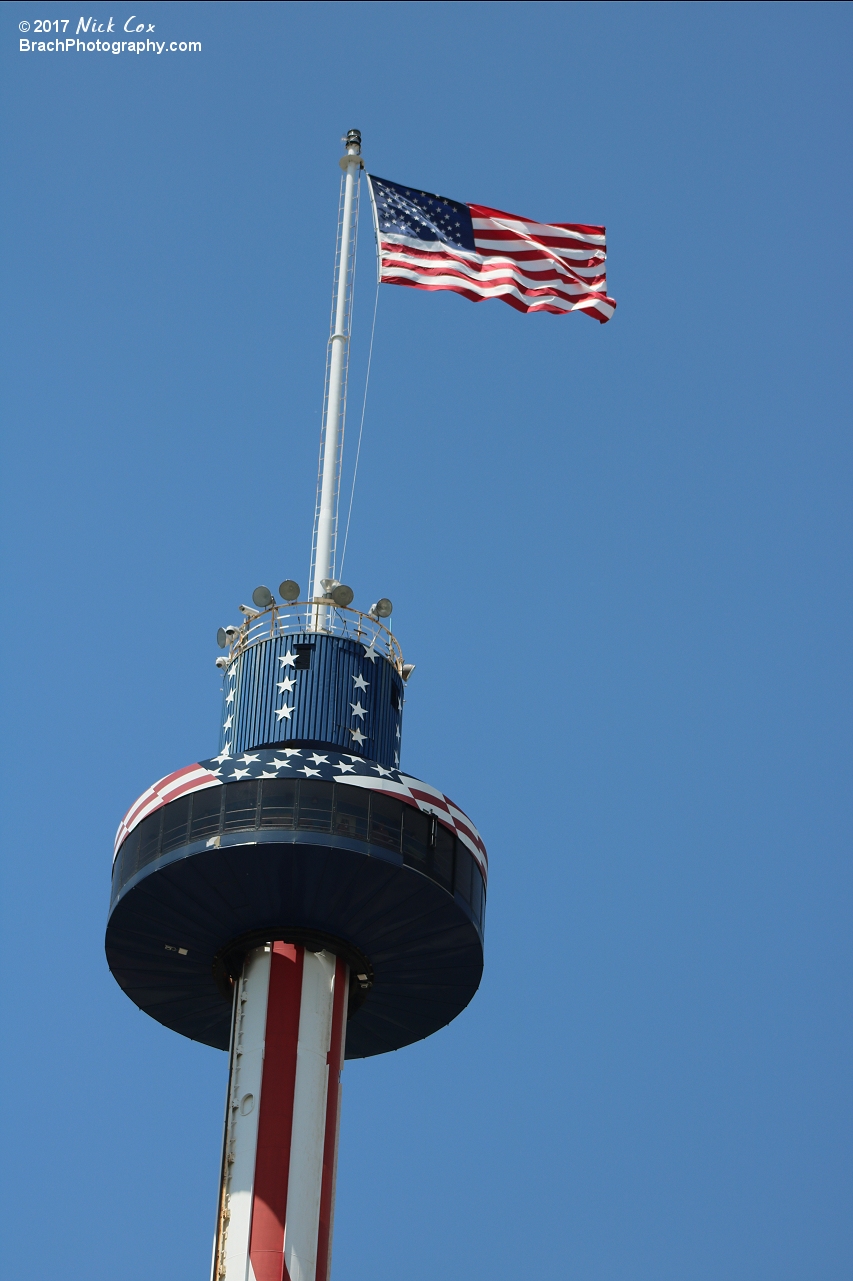 The park's iconic skytower.