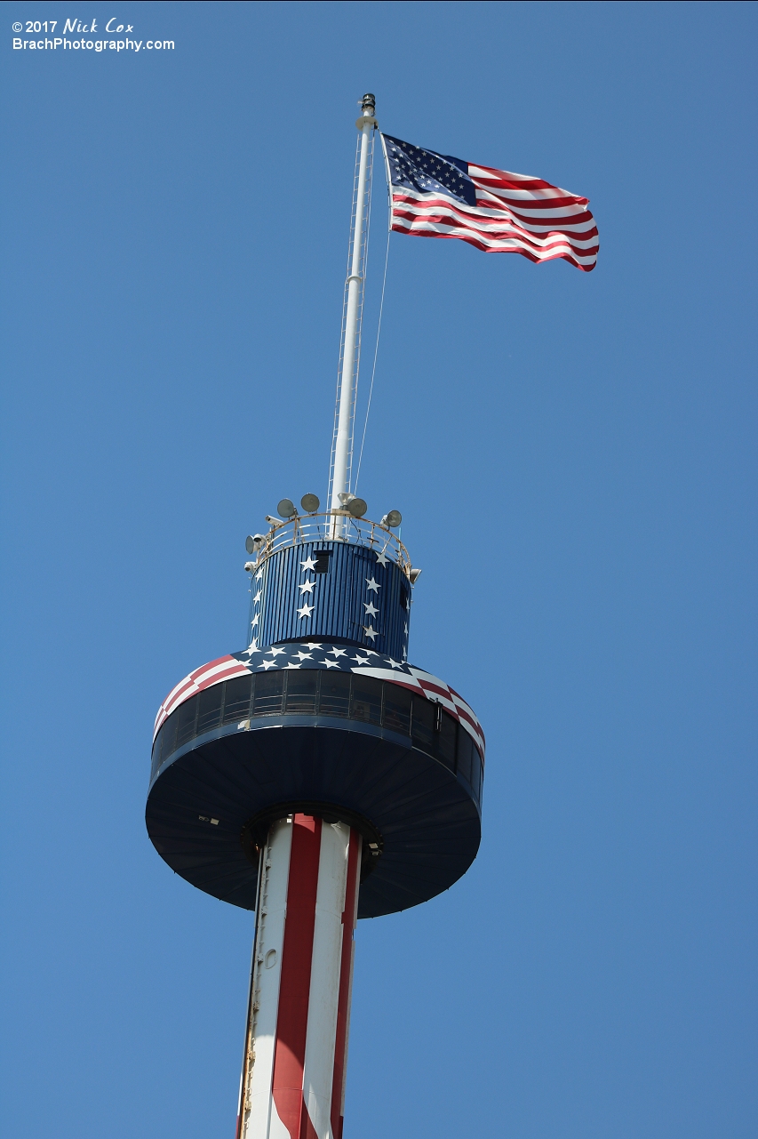 The park's iconic skytower.