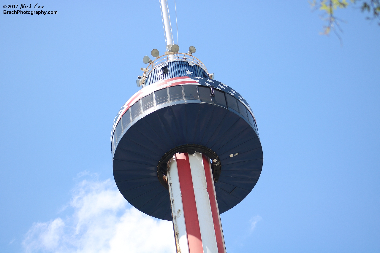 The park's iconic skytower.