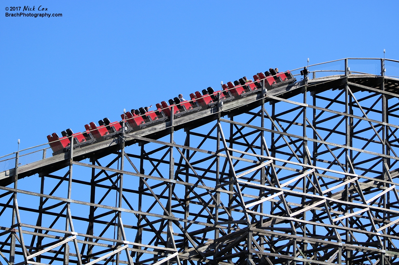 The lift hill.