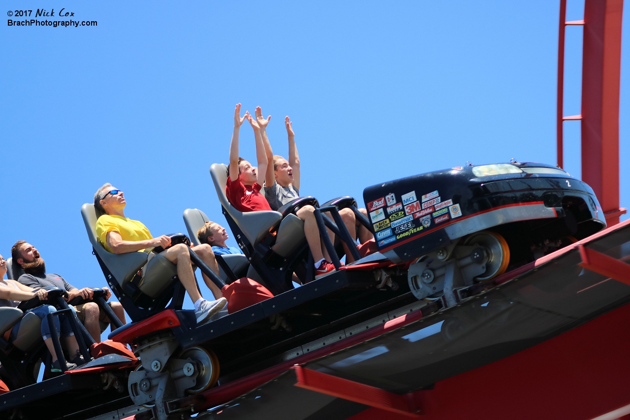 A close-up of the front row.