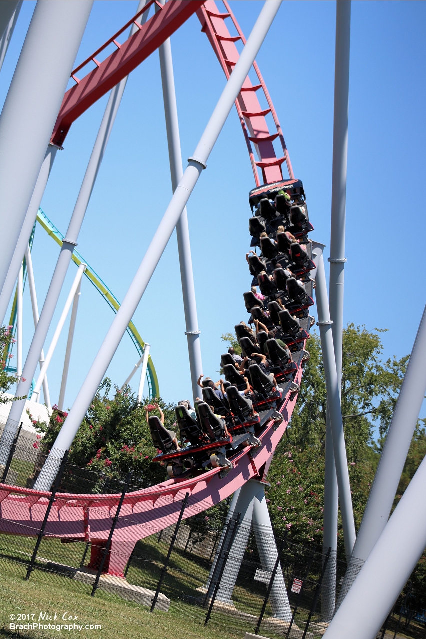 The incline to the mid-course brake run.