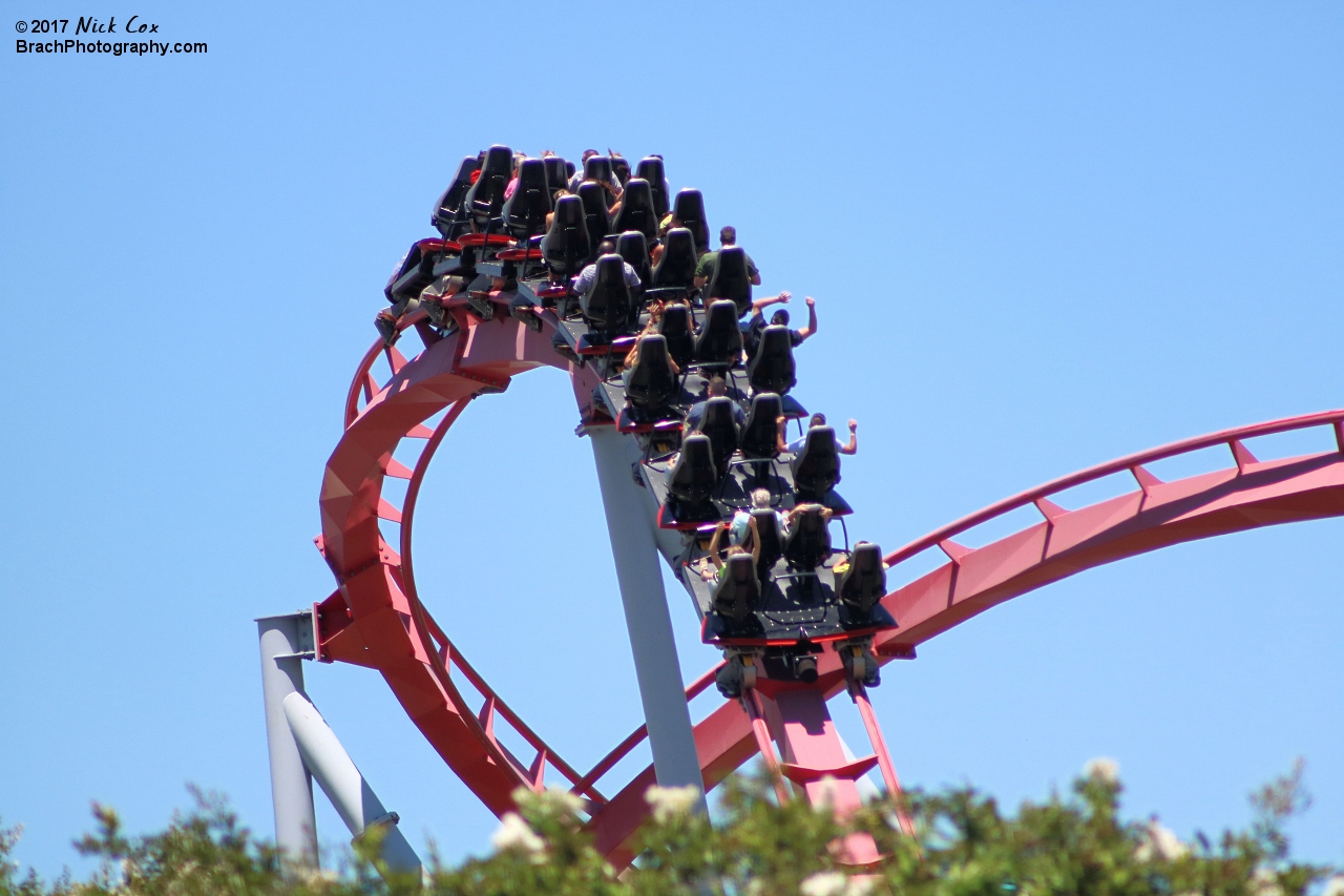 The airtime hill before the helix.