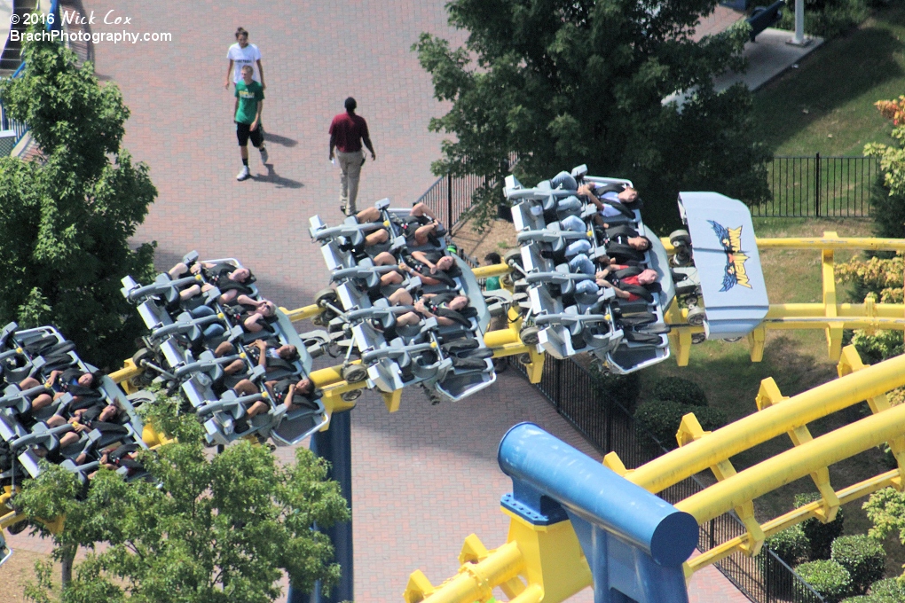 The train headed into the brake run.