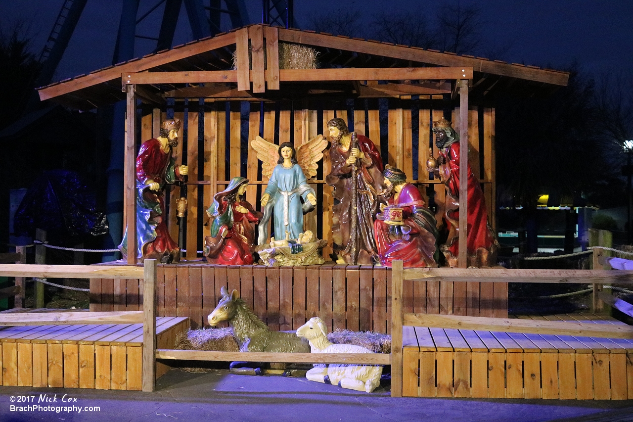 The nativity scene.