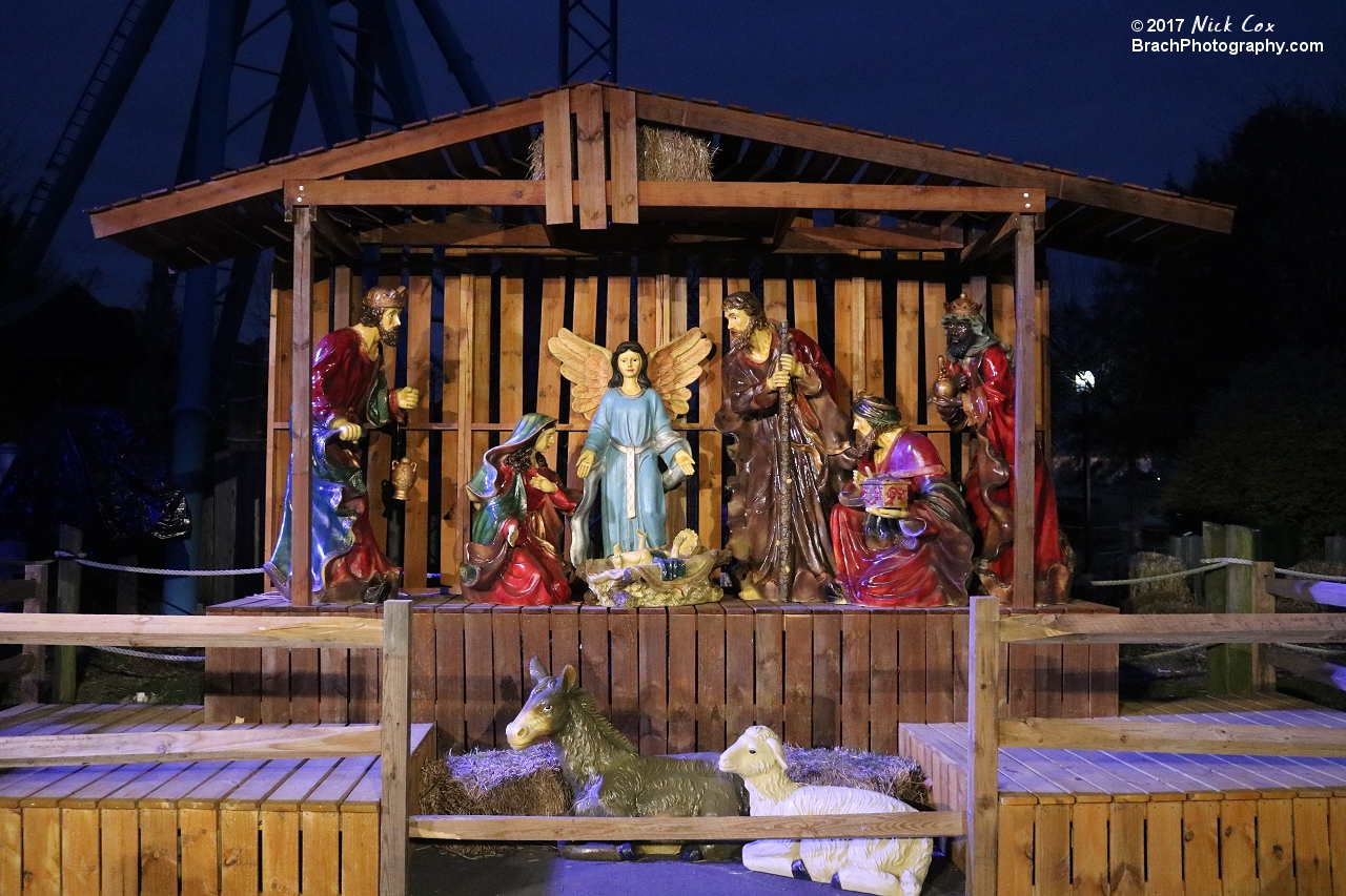 The nativity scene.