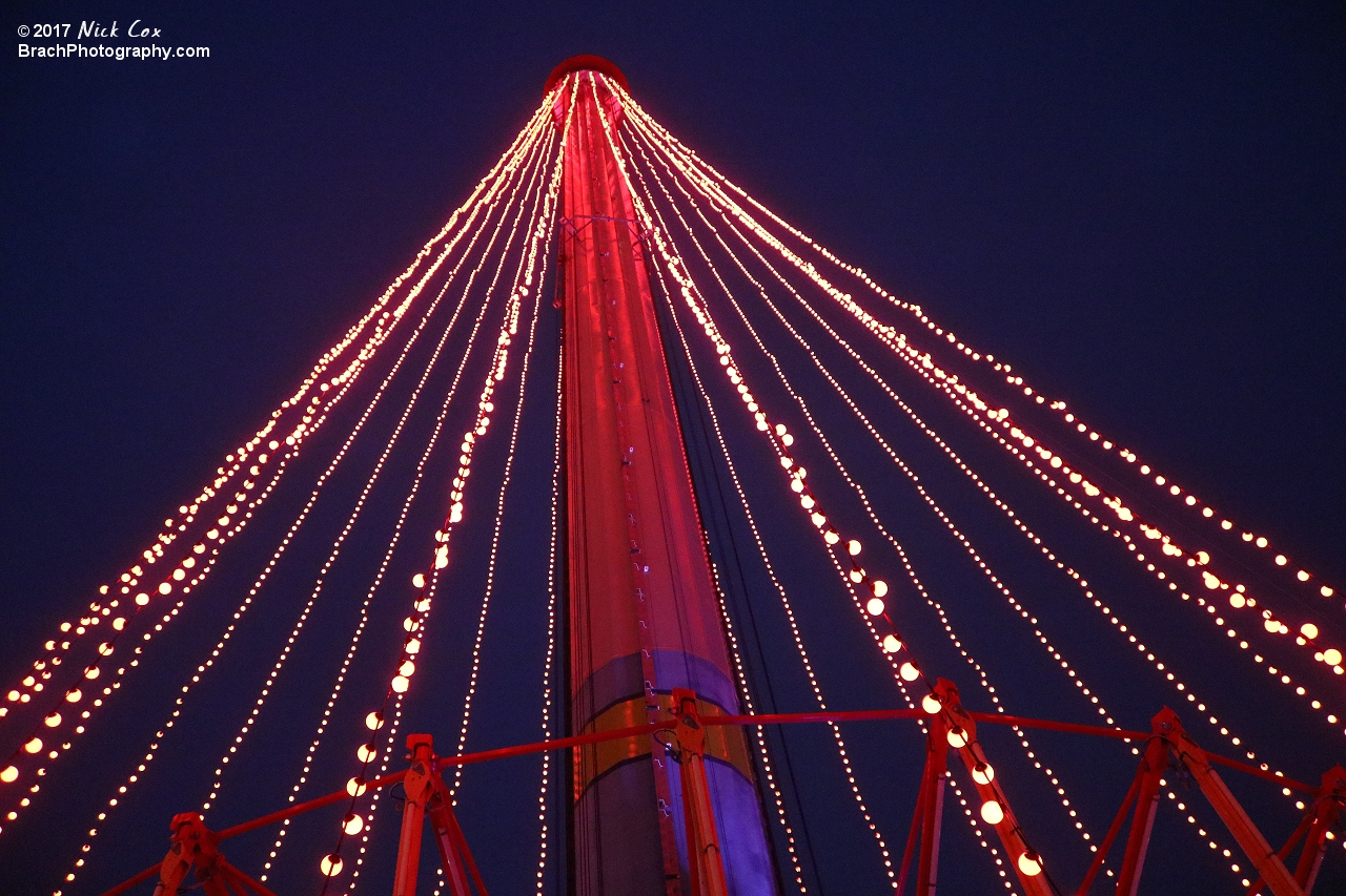 Decorations around WinterFest.