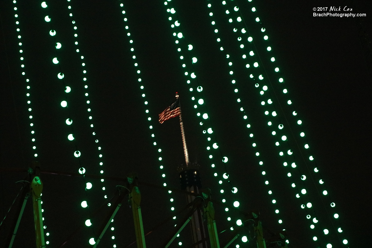 Decorations around WinterFest.