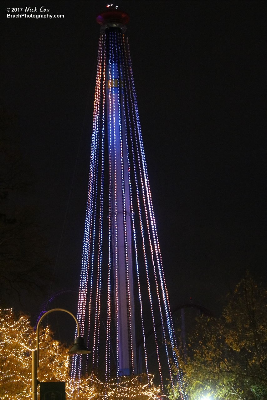 Decorations around WinterFest.