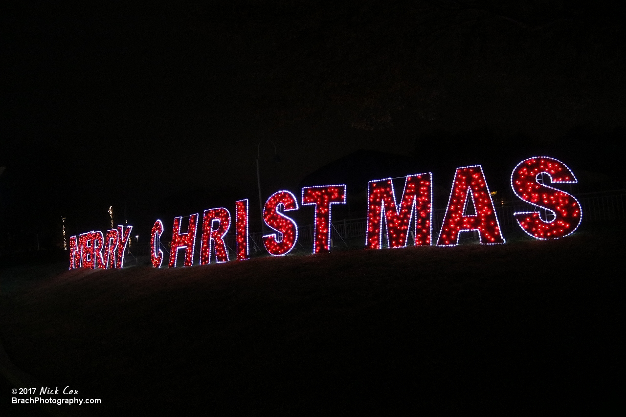 Decorations around WinterFest.