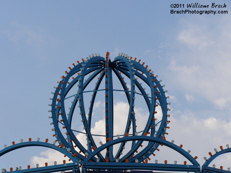 Orange and white LED lights on top of Apollo.  Can't wait to see this at night!