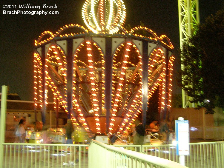 Orange lights on Apollo at night.