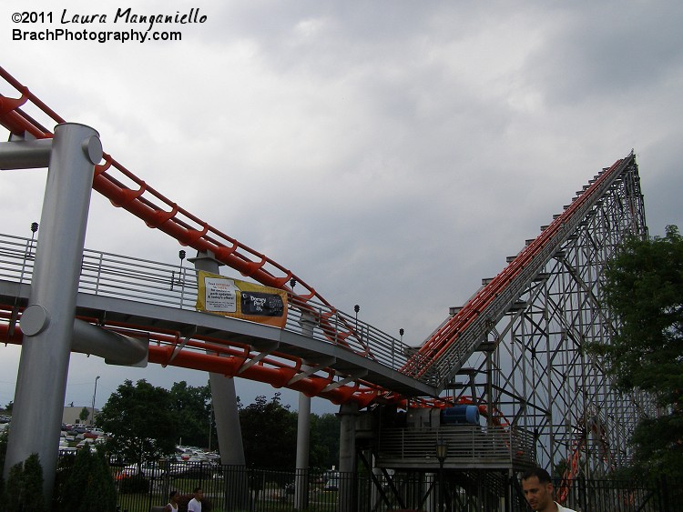 The lift hill on Steel Force is exactly 200ft tall.