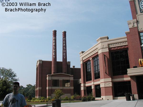 Hershey smokestacks.