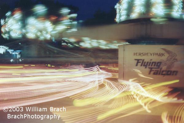 This shot of Flying Falcon spinning looks like a 1970's disco night theme.  This photo is one of the reasons why I love night photography!