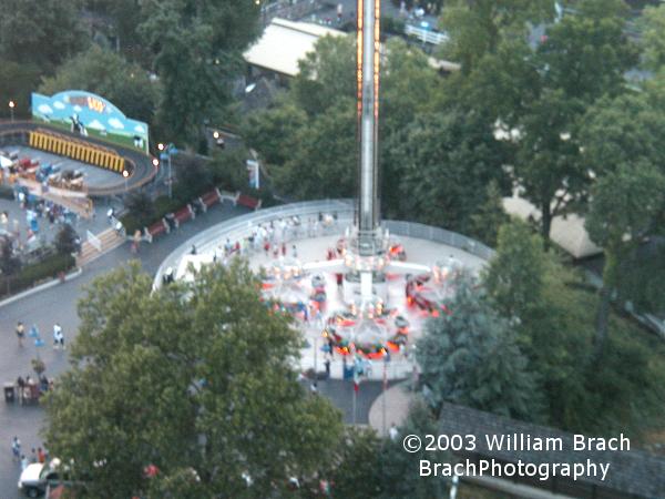 Overview of Flying Falcon from the Kissing Tower.