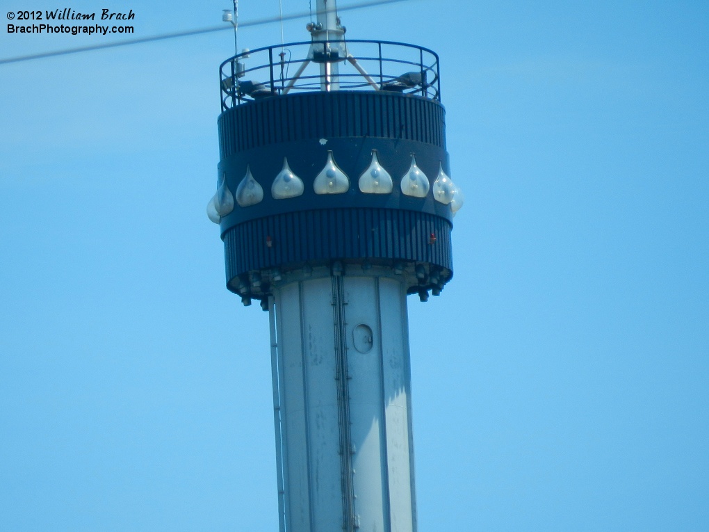 The top of the Kissing Tower.