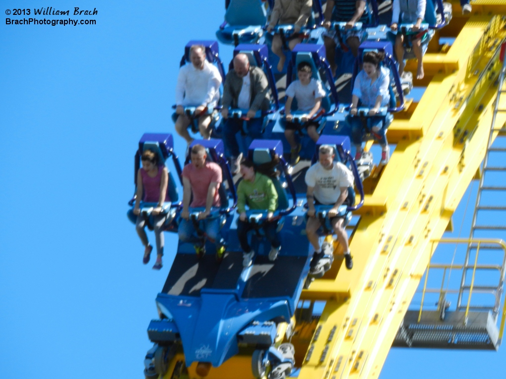 Another train load of riders "Rushing the Sky."