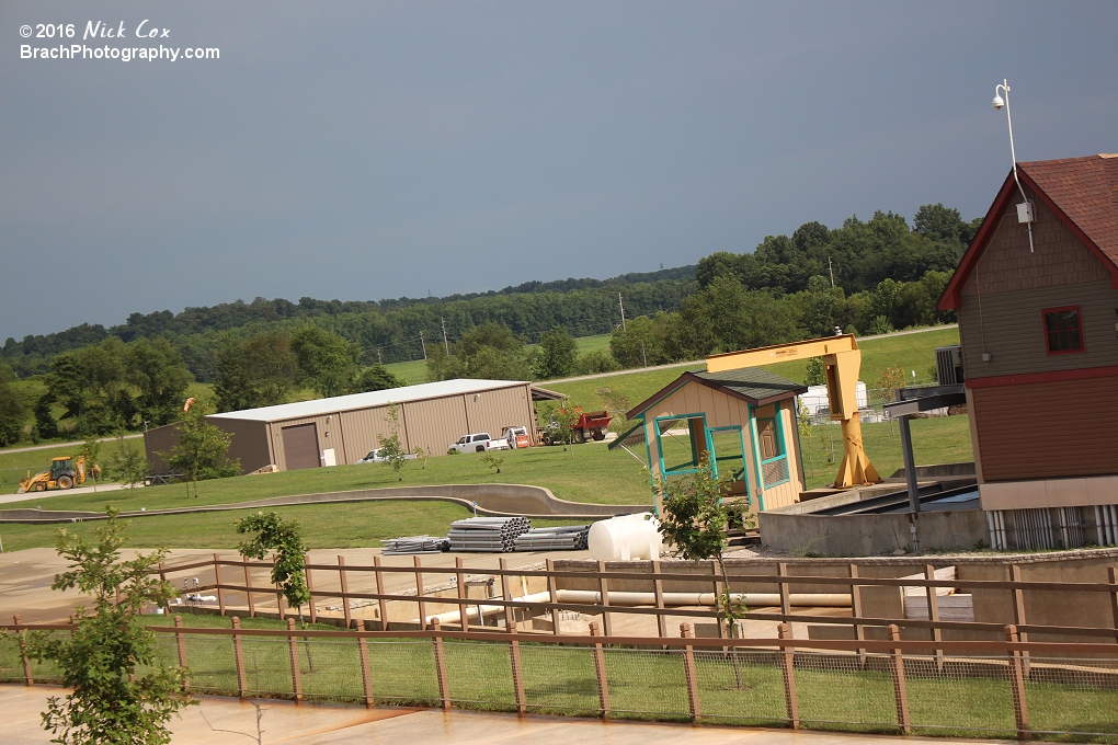 The leftovers of Pilgrim's Plunge, a giant water flume.