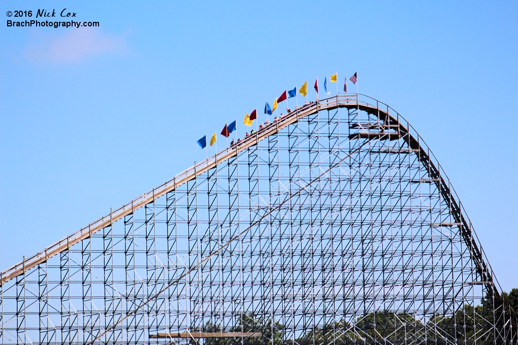 The lift hill.