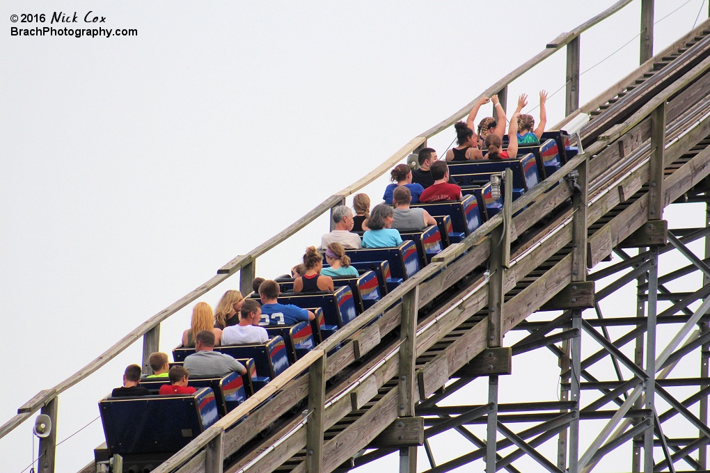 The lift hill.