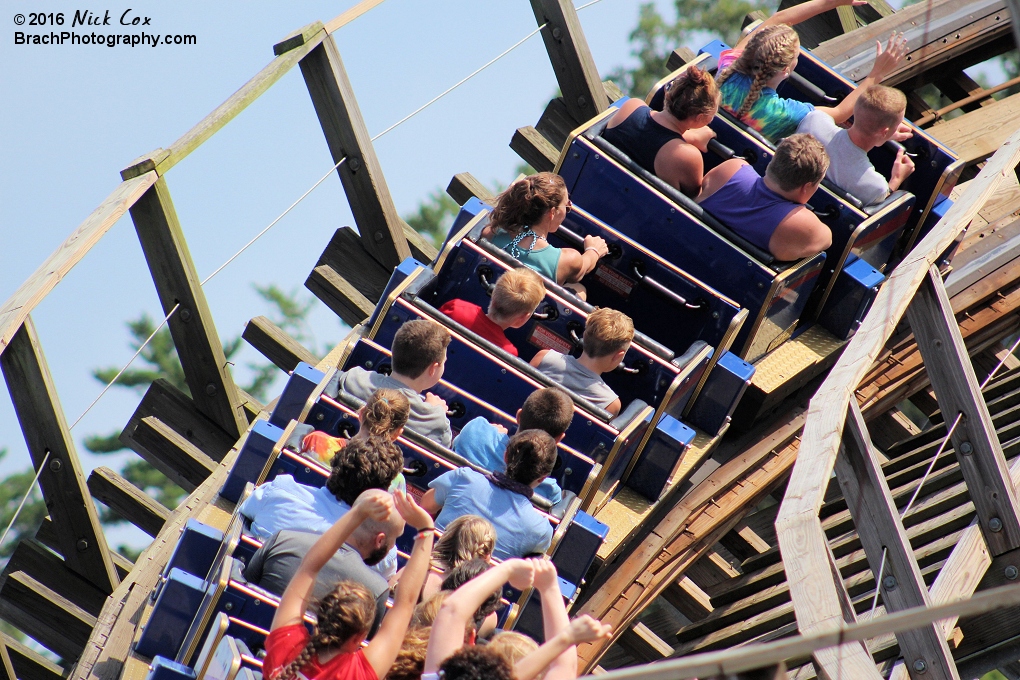 The last turn before the brake run.