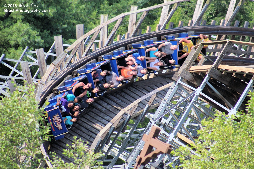 The last turn before the brake run.