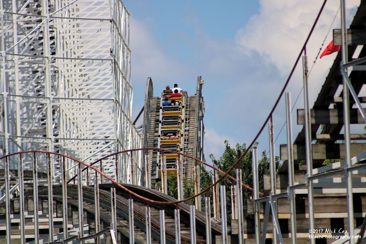 The lift hill.