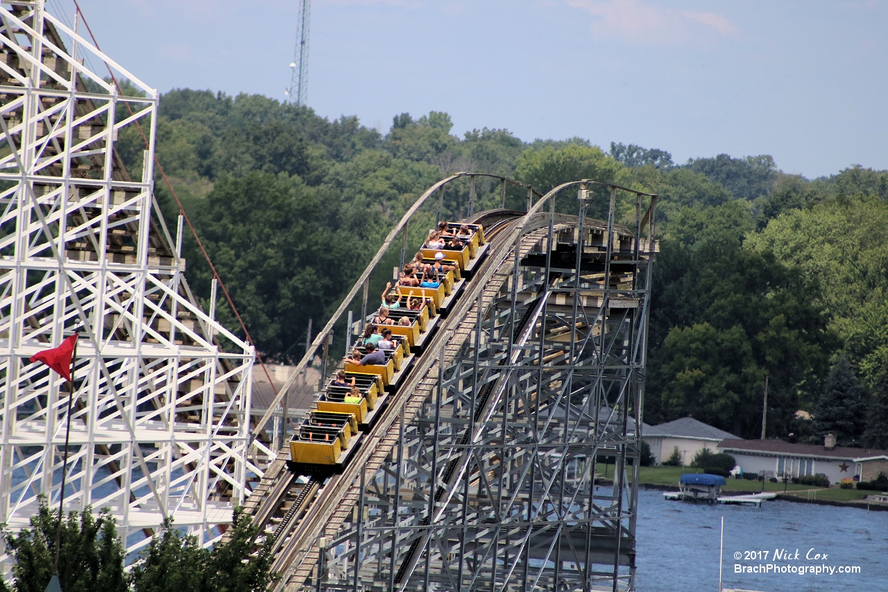 The lift hill.