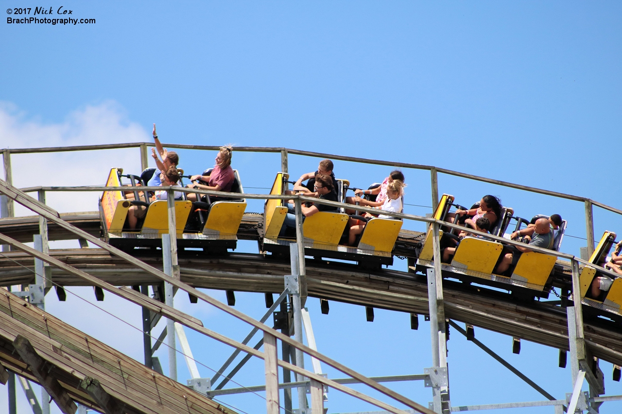 The top of an airtime hill.