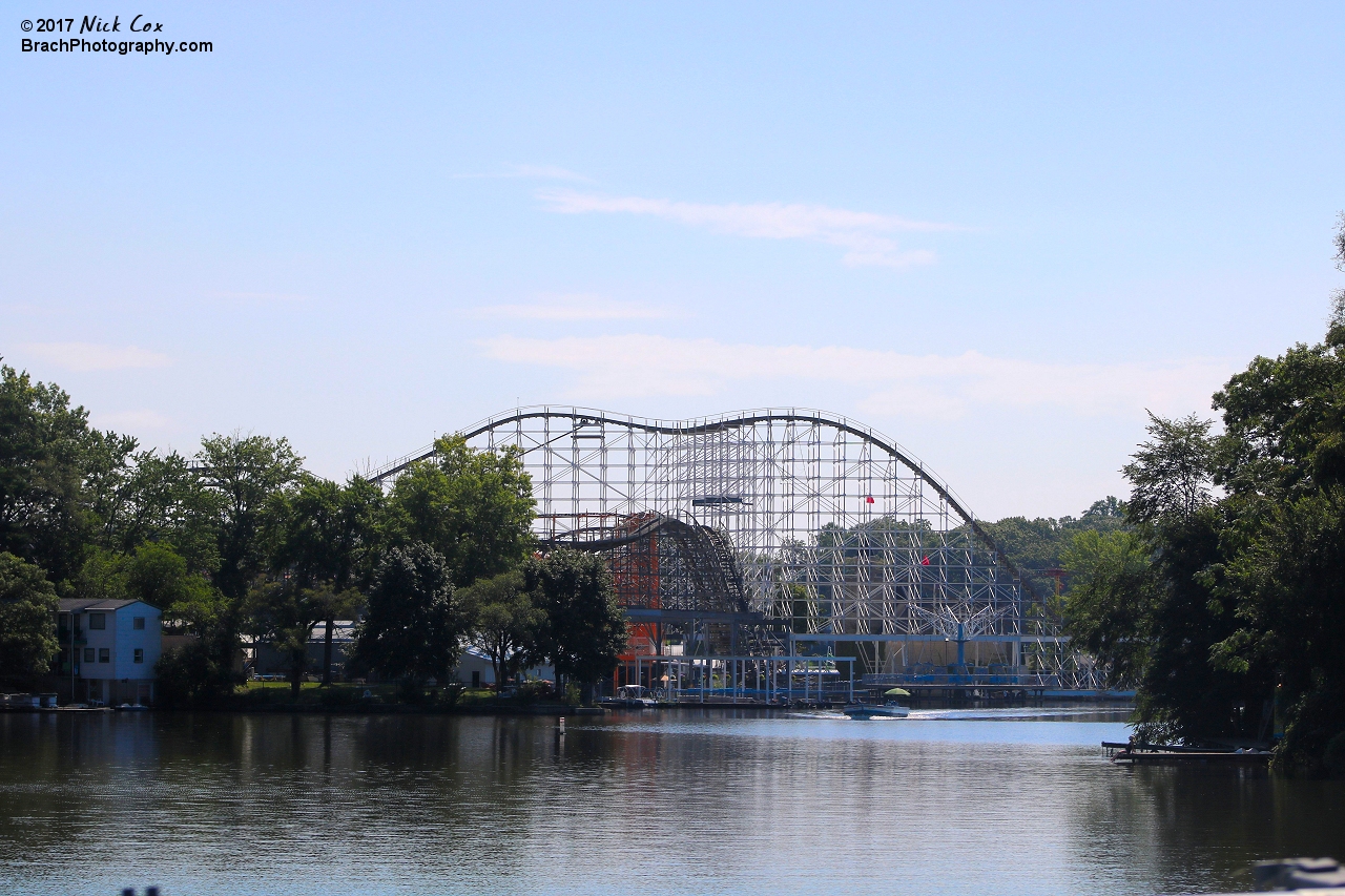 The Hoosier Hurricane as seen from the road.