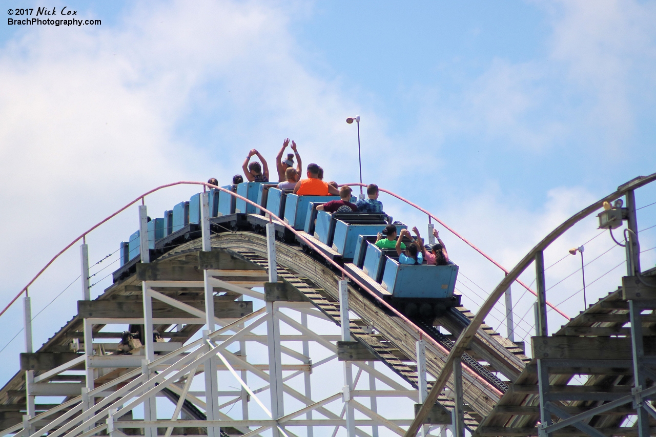 The top of an airtime hill.