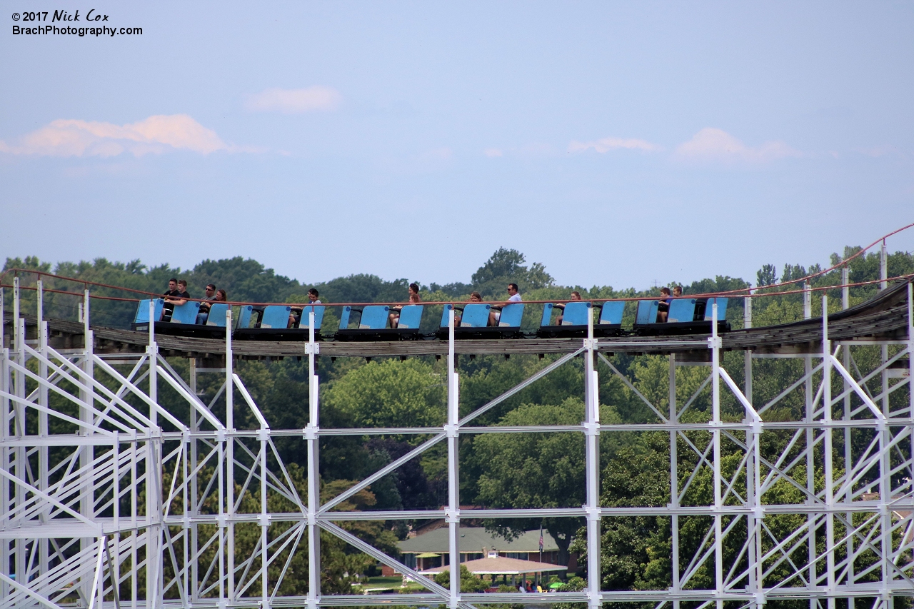 The top of the lift.