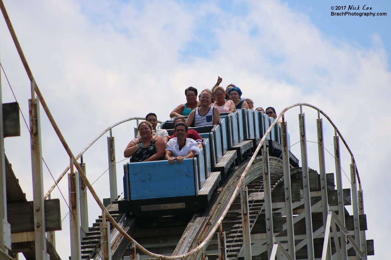 The top of an airtime hill.