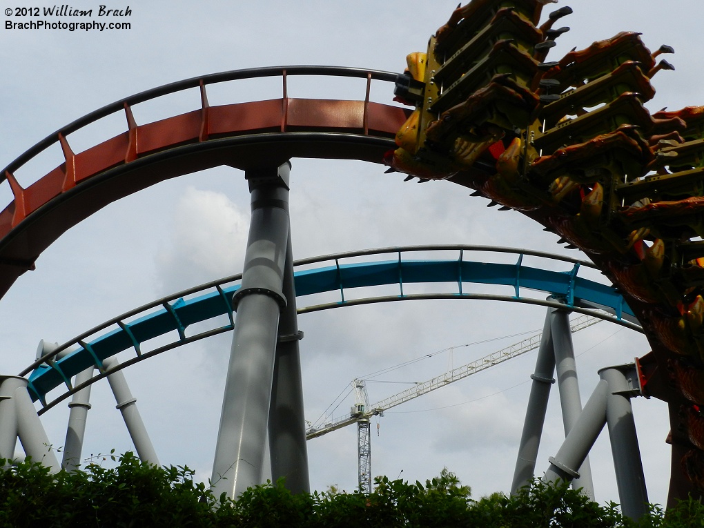 Chinese Fireball running through the turn.