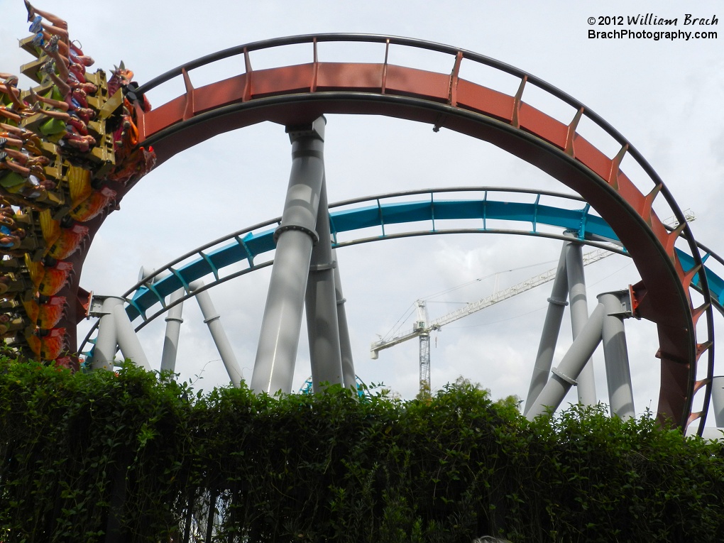 Chinese Fireball train entering the turn.