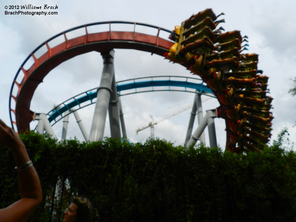 Chinese Fireball train exiting the turn.