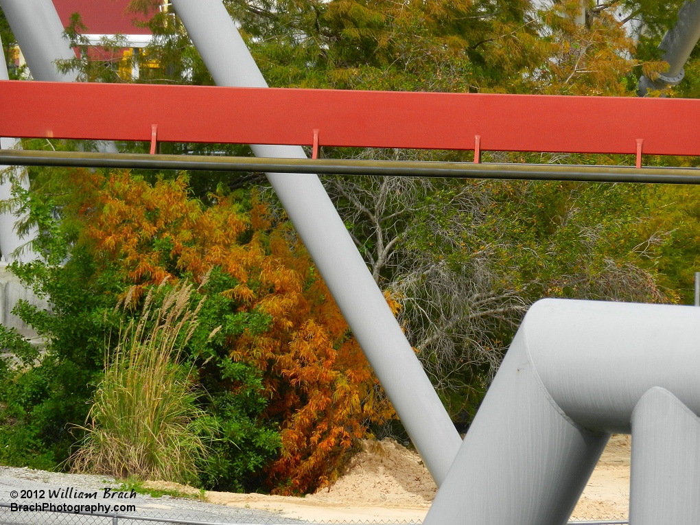 Detailed side view of the track.