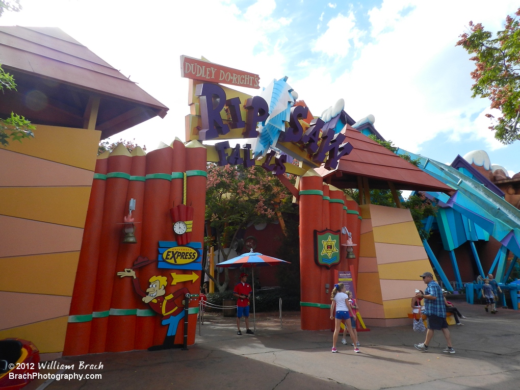 Entrance to Dudley Do-Right's Ripsaw Falls at Islands of Adventure.