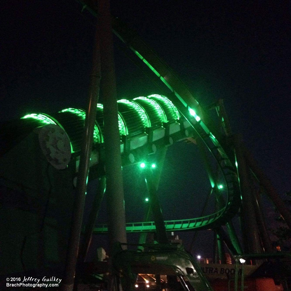 The Hulk Green is glowing on the launch hill!