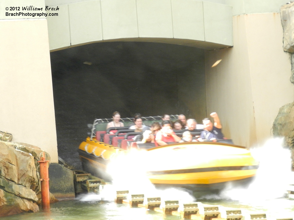 River Adventure reaching the final splashdown!