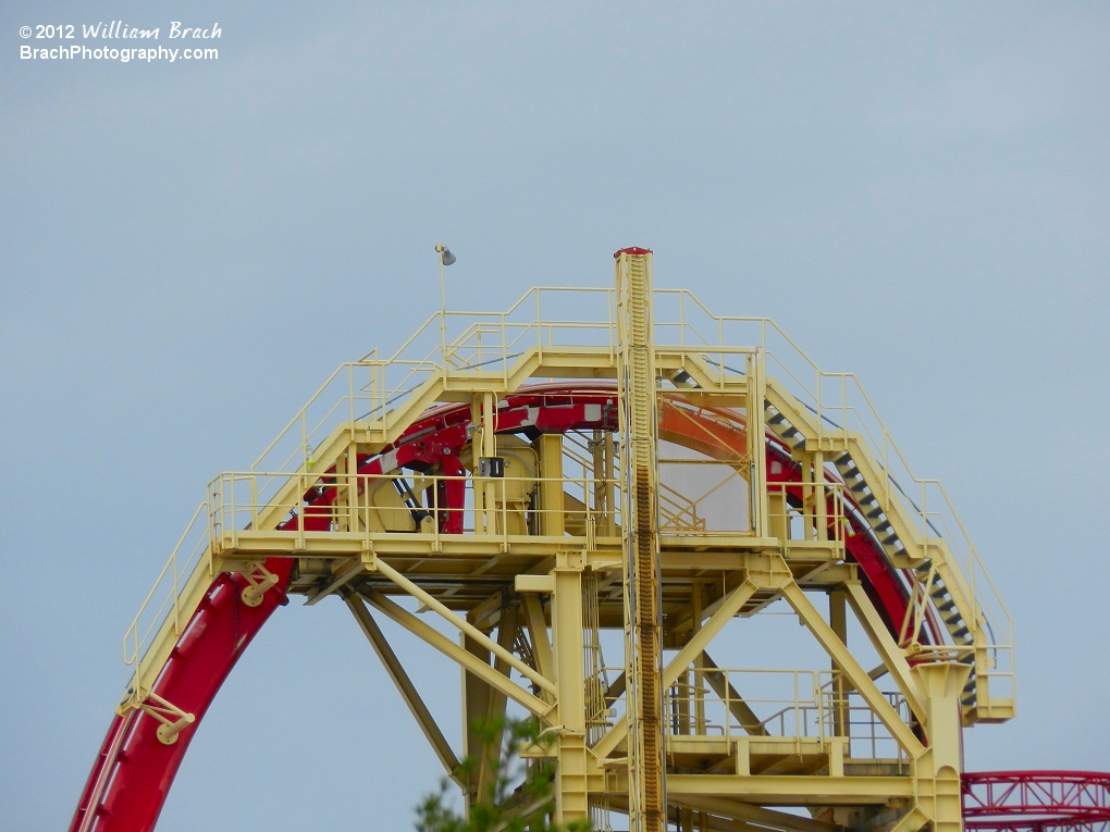 Glancing over to Universal Studios Orlando's Hollywood Rip, Ride, Rockit coaster!