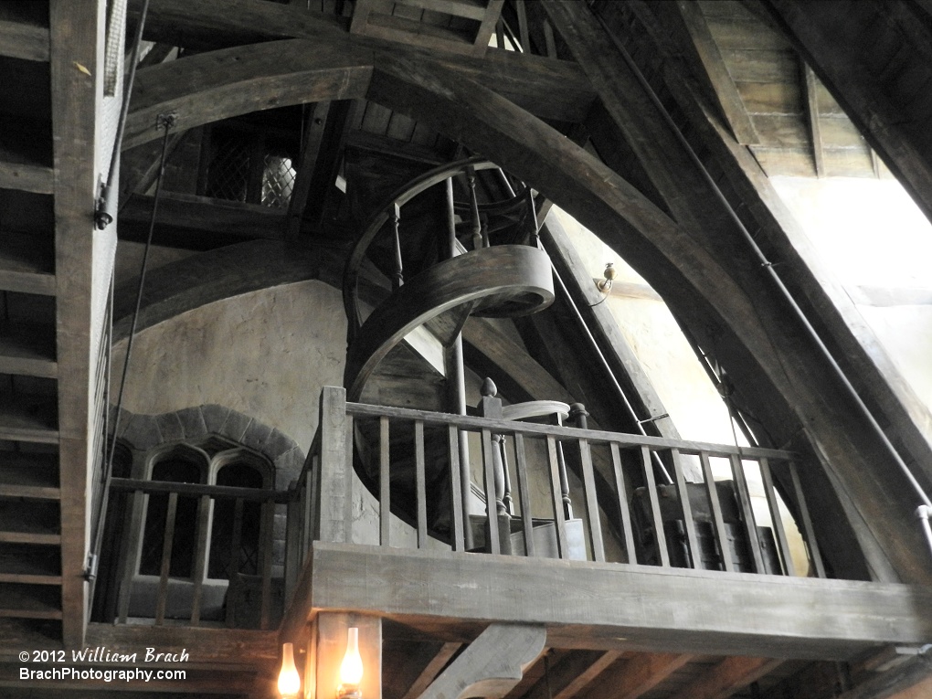 Seen inside the Three Broomsticks resturant.