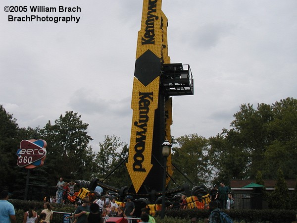 Aero360 was designed by Zamperla and installed at Kennywood for the 2000 season.