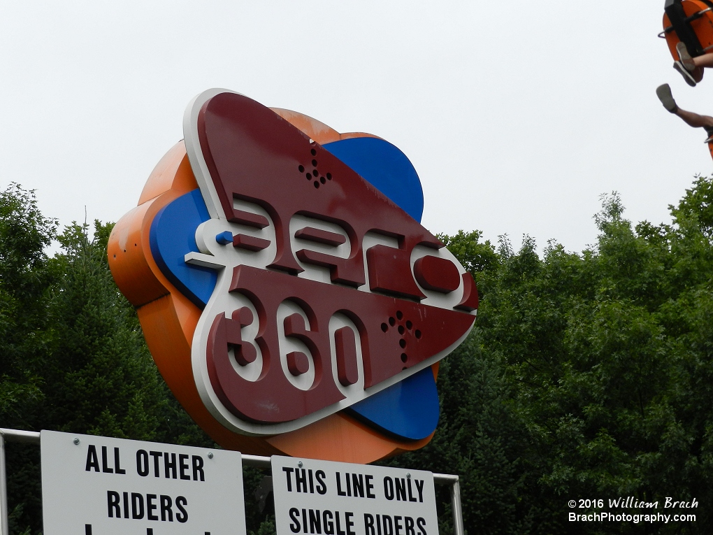 Aero360's sign.