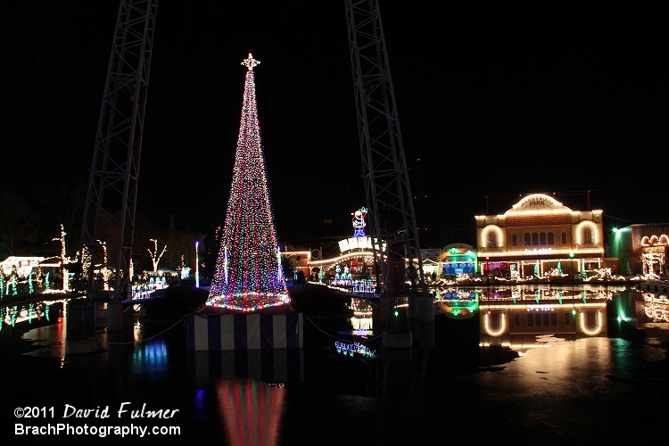 Holiday Lights lagoon.