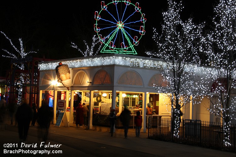 Square ice cream stand.