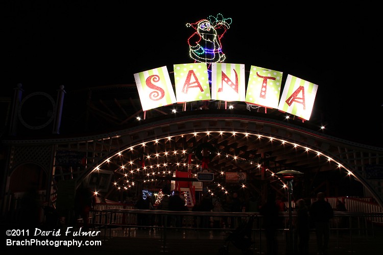 Santa's domain, replacing RACER dual wooden coaster.